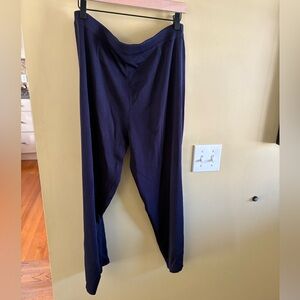 Misook Straight Navy Blue Pants, L